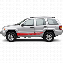 Dekoratives Seitendesign Vinyl-Aufkleber-Set für Jeep Grand Cherokee 1999-2004_3