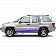 Mountains dünne Streifen Seitenvinylaufkleber für Jeep Grand Cherokee 1999-2004_2