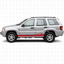 Mountains dünne Streifen Seitenvinylaufkleber für Jeep Grand Cherokee 1999-2004_3