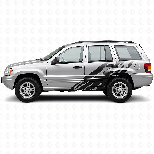 Schlamm-Spritz-Grafik Seitenaufkleber für Jeep Grand Cherokee 1999-2004