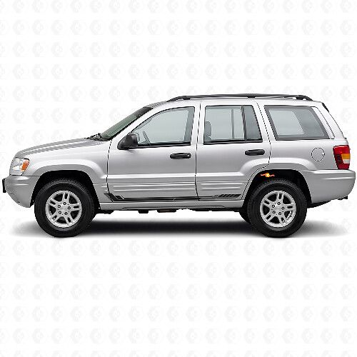 Racing Style Seitenstreifen Vinylaufkleber für Jeep Grand Cherokee 1999-2004