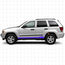 Berge Dünne Streifen Seitenvinyl-Aufkleber für Jeep Grand Cherokee 2005-2010_2