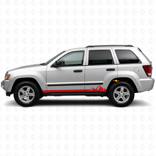 Berge Dünne Streifen Seitenvinyl-Aufkleber für Jeep Grand Cherokee 2005-2010_3