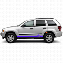 Mountains Style Streifen Seiten- Vinylaufkleber für Jeep Grand Cherokee 2005-2010_2