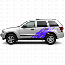 Schlammspritz-Grafik Seitlicher Vinyl-Aufkleber für Jeep Grand Cherokee 2005-2010_2
