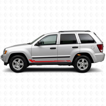 Sechseck-Streifen Seiten-Vinylaufkleber für Jeep Grand Cherokee 2005-2010_3