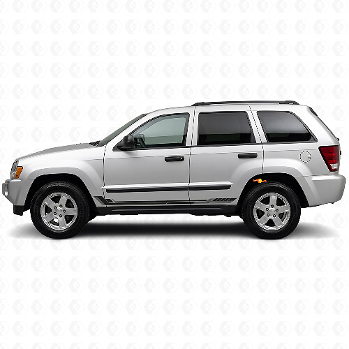 Rennsport-Streifen Vinyl-Aufkleber für Jeep Grand Cherokee 2005-2010_1