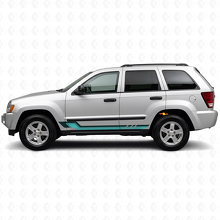 Vintage-Stil Seitenstreifen Vinyl-Aufkleber für Jeep Grand Cherokee 2005-2010_2
