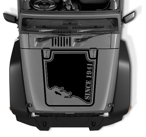 Jeep Wrangler TJ Mountain Aufkleber Motorhaubengrafik Motorhaubenaufkleber CJ YJ TJ JK Vinyl-Aufkleber