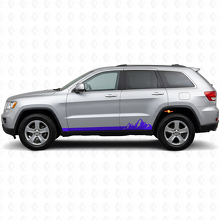 Berge Dünne Streifen Seiten-Vinylaufkleber für Jeep Grand Cherokee 2011-2021_2