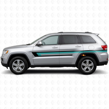 Triple-Streifen Seitentür-Vinylaufkleber für Jeep Grand Cherokee 2011-2021_2