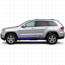 Mountains Style Streifen Seiten Vinyl Aufkleber für Jeep Grand Cherokee 2011-2021_2