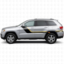Zwillingsstreifen Seiten-Vinylaufkleber für Jeep Grand Cherokee 2011-2021_2