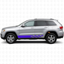 Schachbrett-Streifen Seiten-Vinylaufkleber für Jeep Grand Cherokee 2011-2021_2