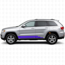 Gebogene Streifen Seiten-Vinyl-Aufkleber-Kit für Jeep Grand Cherokee 2011-2021_2