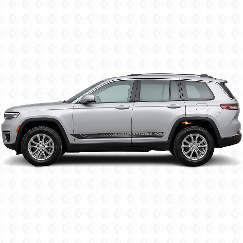 Schachbrettmuster Gezeichnete Seitenstreifen Aufkleber für Jeep Grand Cherokee 2021+