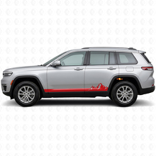 Berge Dünne Streifen Seitenvinylaufkleber für Jeep Grand Cherokee 2021+_3