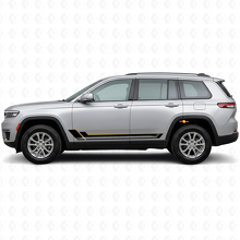 Twin Stripes Seitenleisten Vinylaufkleber für Jeep Grand Cherokee 2021+_2