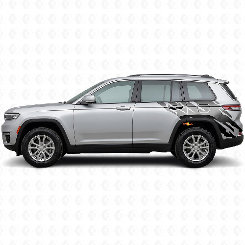 Schlammspritz-Grafik Heckseiten-Vinylaufkleber für Jeep Grand Cherokee 2021+_1