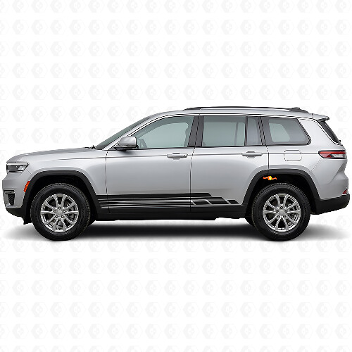 Gebogene Streifen Seiten-Vinyl-Aufkleber-Set für Jeep Grand Cherokee 2021+_1