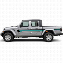 Dreifachstreifen Türseitenaufkleber für Jeep Gladiator 2020+_2