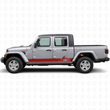 Mountains Style Streifen Seiten Vinylaufkleber für Jeep Gladiator 2020+_3