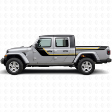 Twin Streifen Seiten Vinyl-Aufkleber für Jeep Gladiator 2020+_2