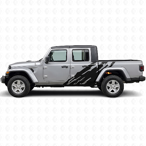 Schlammspritz-Grafik Seitenvinylaufkleber für Jeep Gladiator 2020+