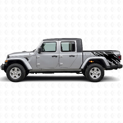 Mud Splash Grafik Aufkleber für die hintere Seite Jeep Gladiator 2020+_1