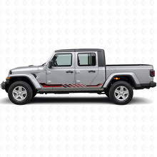 Schachbrett-Flaggen-Seitenstreifen Vinyl-Aufkleber für Jeep Gladiator 2020+_3
