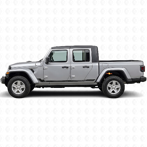 Racing-Stil Seitenstreifen Vinyl-Aufkleber für Jeep Gladiator 2020+_1