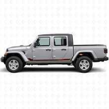 Racing-Stil Seitenstreifen Vinyl-Aufkleber für Jeep Gladiator 2020+_3