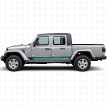 Vintage gerade Seitenstreifen Vinyl-Aufkleber für Jeep Gladiator 2020+_2