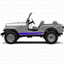 Dekoratives Seitenstreifen-Vinyl-Aufkleber-Set für Jeep CJ-5 1955-1983_2