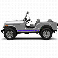 Topografische Streifen Seitenaufkleber für Jeep CJ-5 1955-1983_2