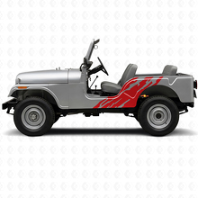 Schlamm-Spritzer Grafik Seiten-Vinylaufkleber für Jeep CJ-5 1955-1983_3