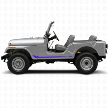 Wabenstreifen Seitenaufkleber für Jeep CJ-5 1955-1983_2