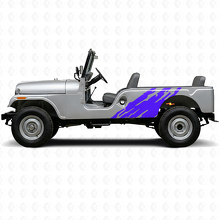 Schlammspritz-Grafik Seitenaufkleber für Jeep CJ-6 1955-1975_2