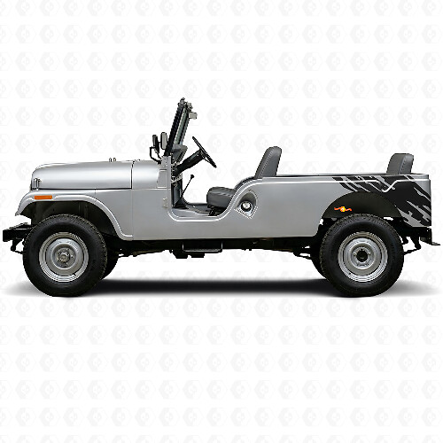 Schlammspritz-Grafik hintere Seiten-Vinylaufkleber für Jeep CJ-6 1955-1975_1