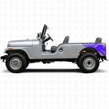 Schlammspritz-Grafik hintere Seiten-Vinylaufkleber für Jeep CJ-6 1955-1975_2