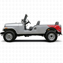 Schlammspritz-Grafik hintere Seiten-Vinylaufkleber für Jeep CJ-6 1955-1975_3