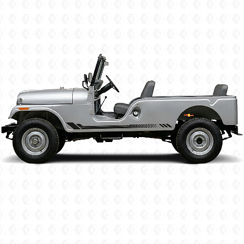Wabenstreifen Seiten-Vinylaufkleber für Jeep CJ-6 1955-1975_1