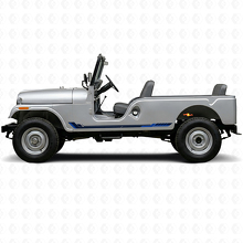 Racing-Stil Seitenstreifen Vinyl-Aufkleber für Jeep CJ-6 1955-1975_2