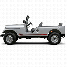 Racing-Stil Seitenstreifen Vinyl-Aufkleber für Jeep CJ-6 1955-1975_3