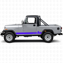 Mountains Wide Streifen Seiten-Vinylaufkleber für Jeep CJ-8 Scrambler 1981-1986_2