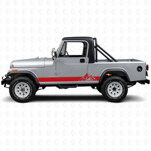 Mountains Style Streifen Seiten-Vinylaufkleber für Jeep CJ-8 Scrambler 1981-1986_3
