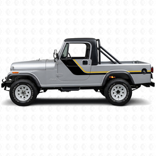 Seitliche Vinyl-Aufkleber mit Zwillingsstreifen für Jeep CJ-8 Scrambler 1981-1986_2