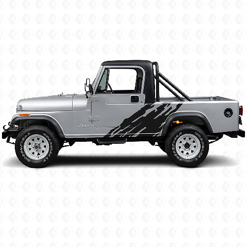 Schlammspritz-Grafik Seitenvinylaufkleber für Jeep CJ-8 Scrambler 1981-1986_1