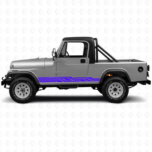 Verschlungene Streifen Seiten-Vinyl-Aufkleber für Jeep CJ-8 Scrambler 1981-1986_2