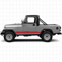 Verschlungene Streifen Seiten-Vinyl-Aufkleber für Jeep CJ-8 Scrambler 1981-1986_3